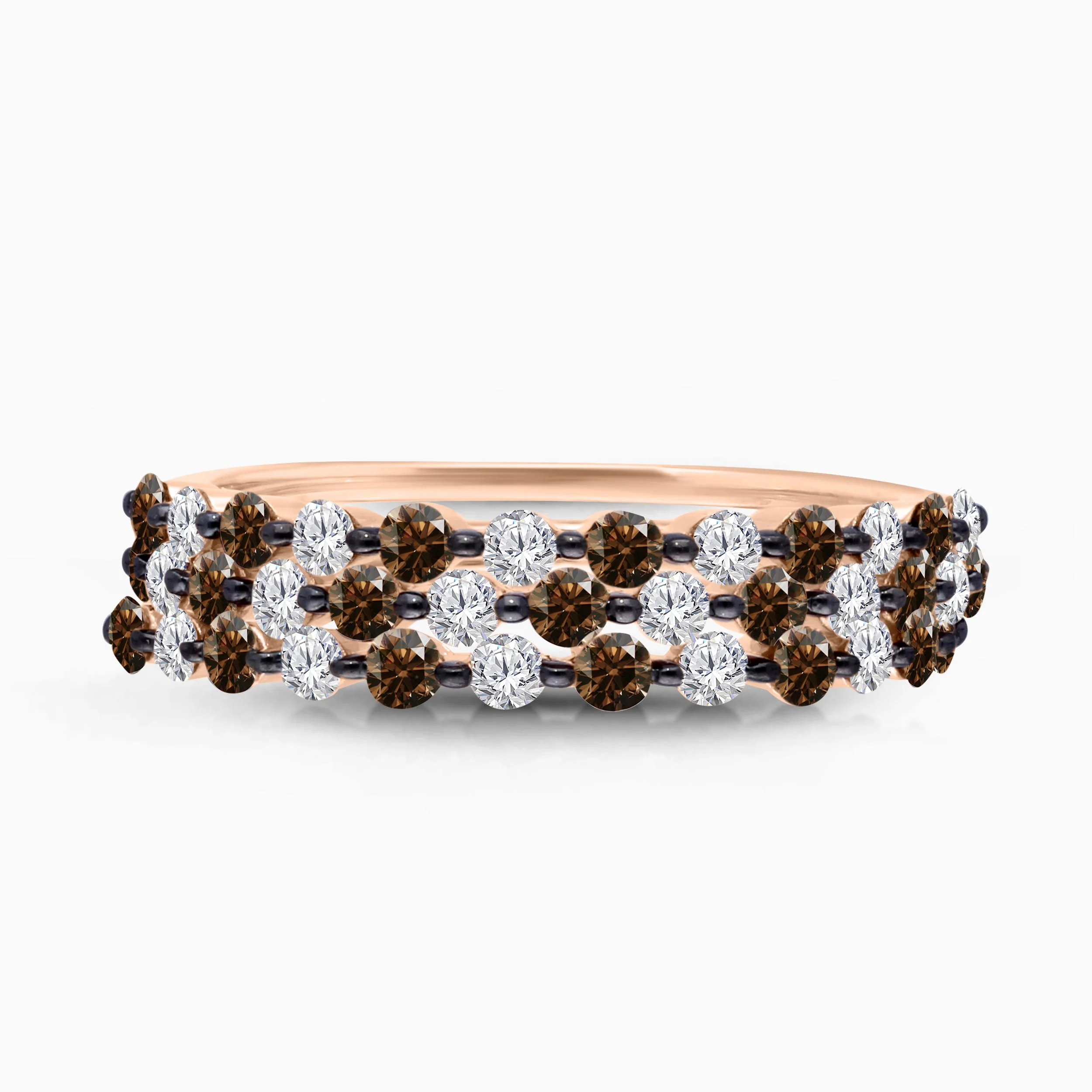 Coco & White Diamond Trio Ring Set - Image 3