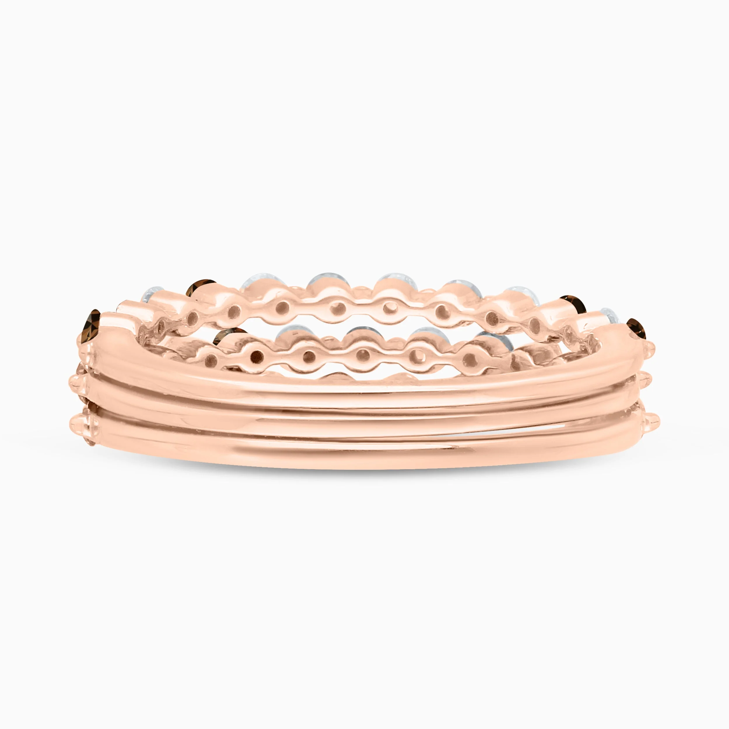Coco & White Diamond Trio Ring Set - Image 5