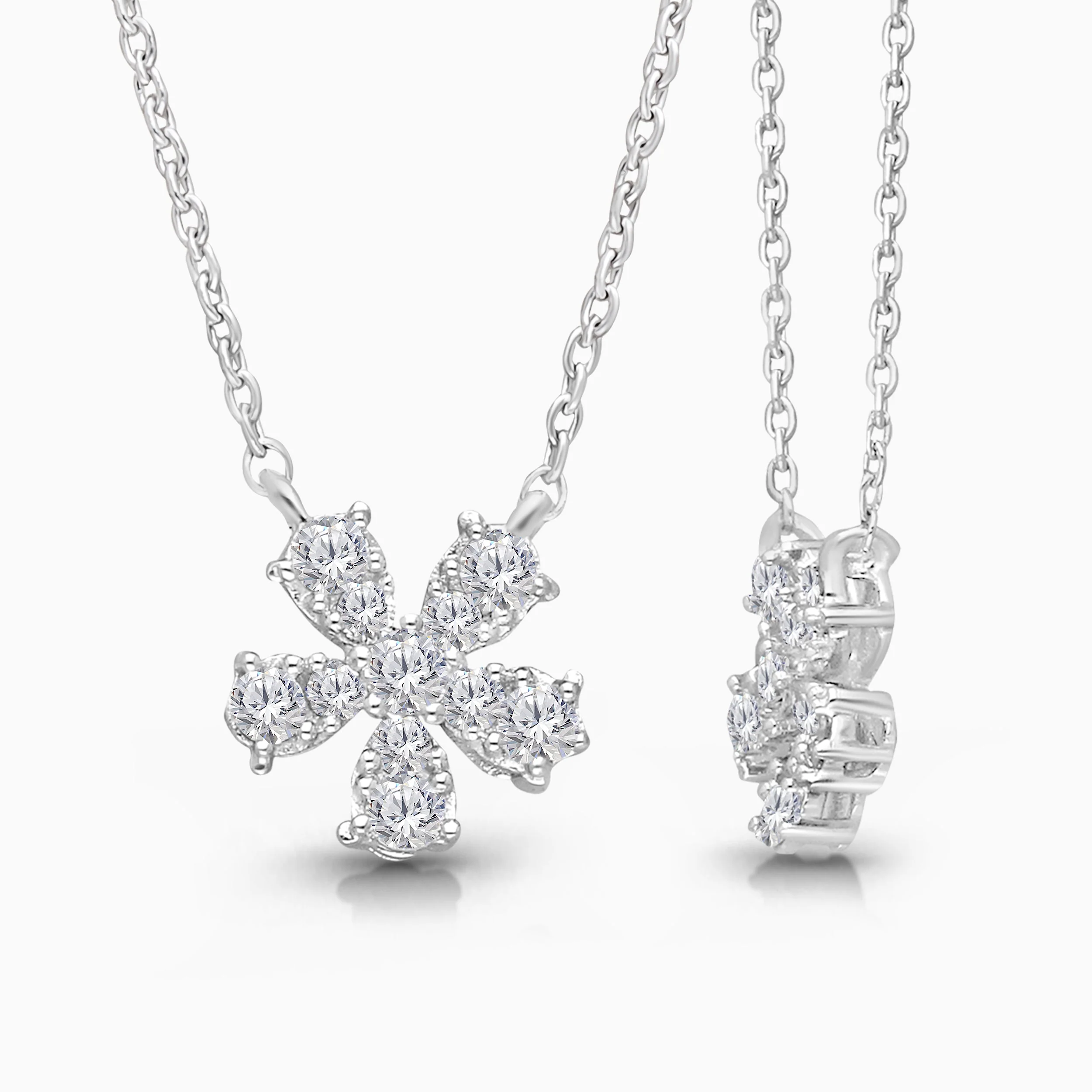 Diamond Flower Pendant - Image 3