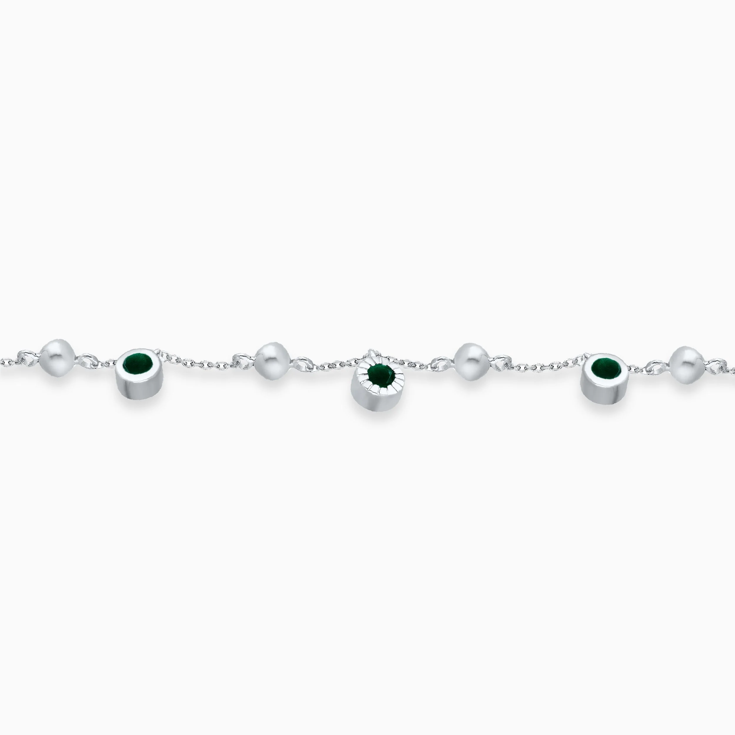 Emerald Charm Bracelet - Image 3