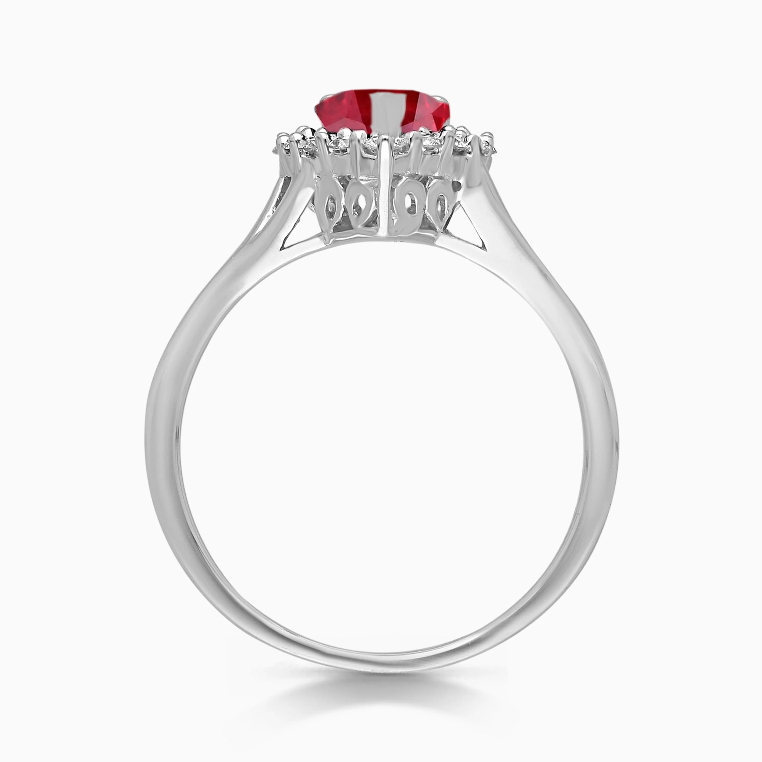GIA Pear Ruby Diamond Ring - Image 4