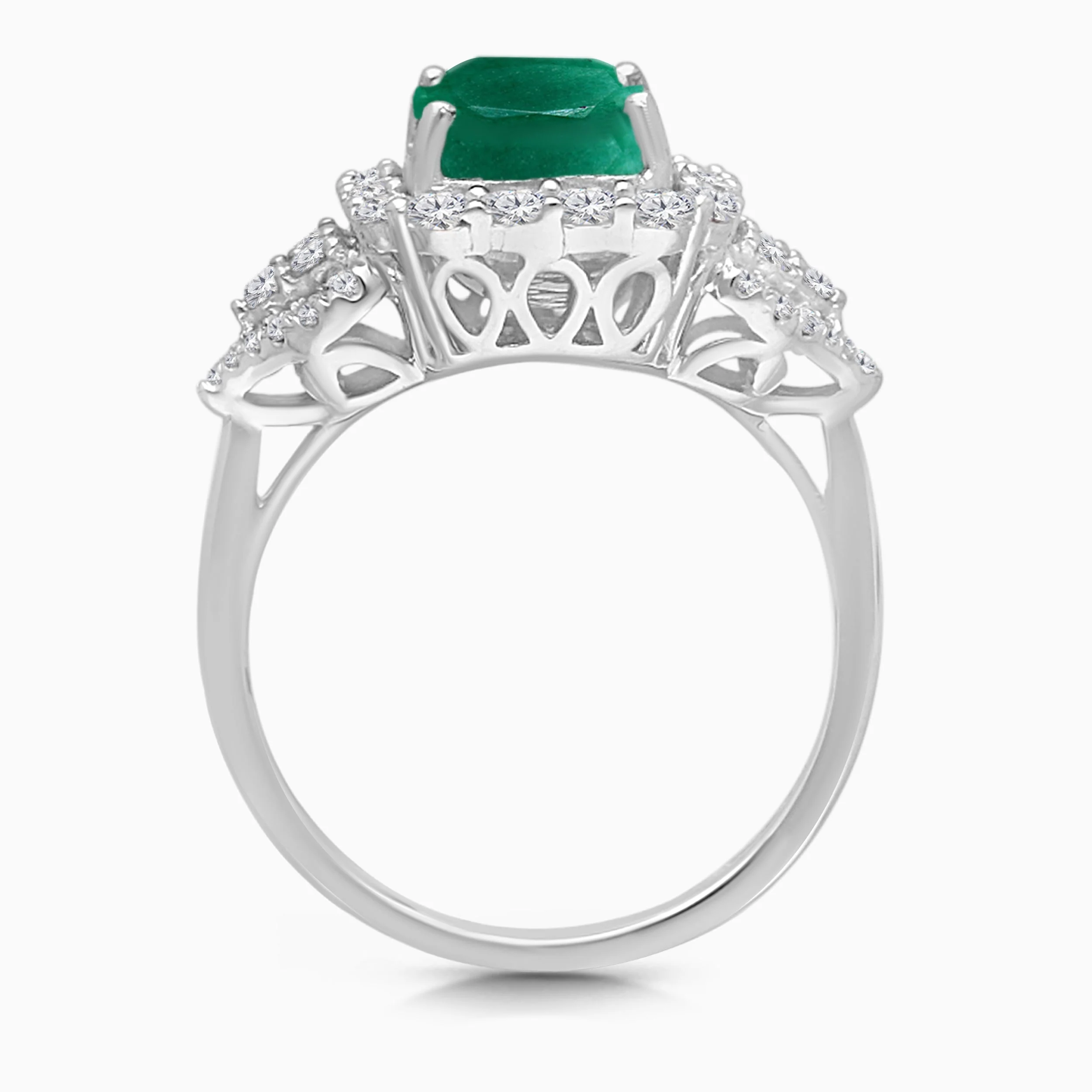 Heirloom Diamond & Emerald Ring - Image 4