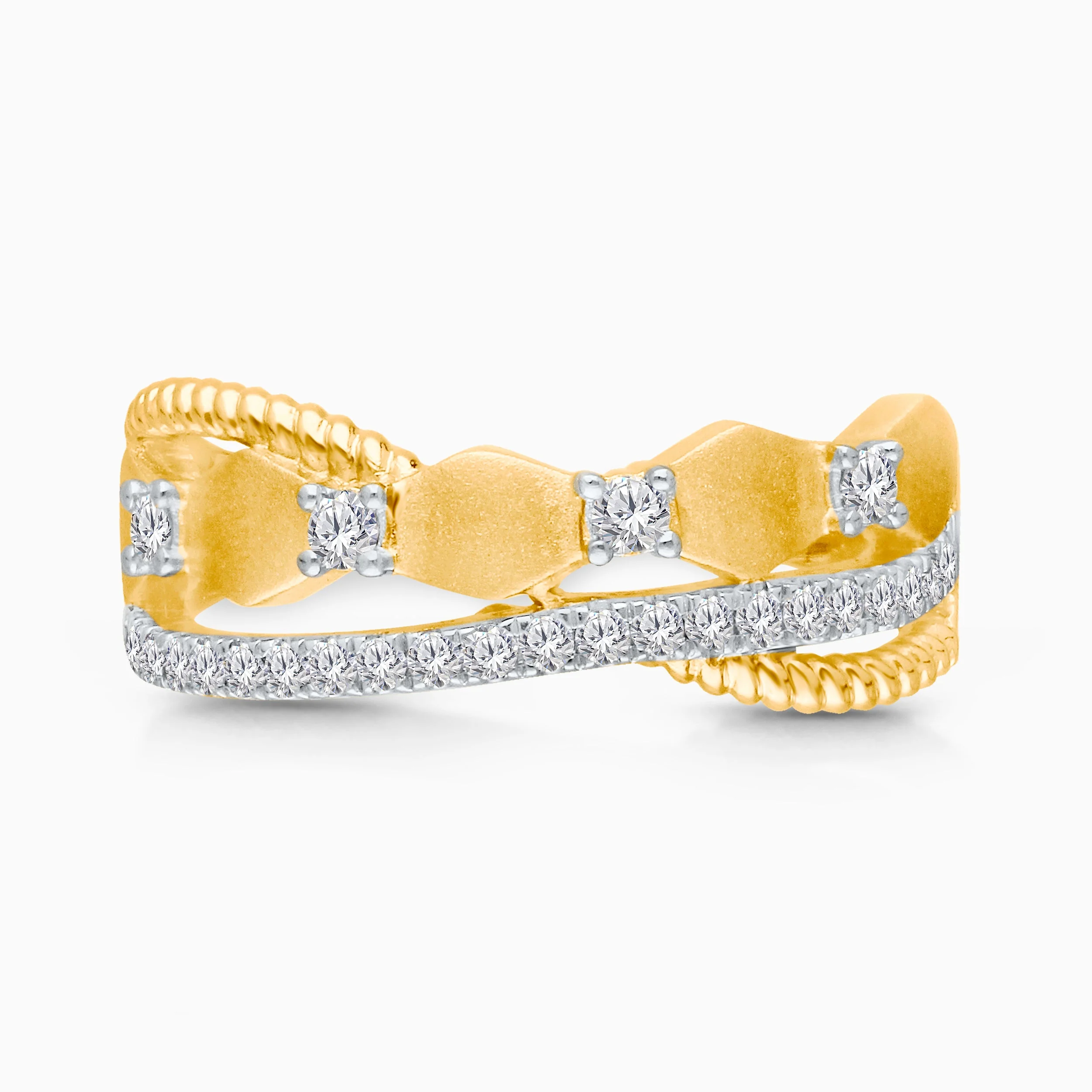 Hexagon Diamond Twist Band - Image 3