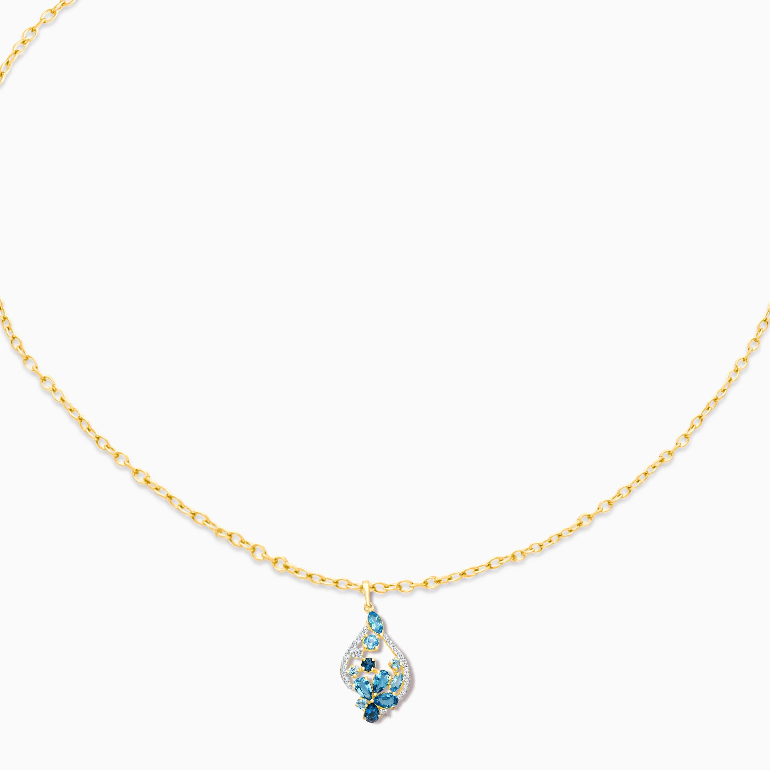 Into the Garden Blue Topaz Pendant - Image 4