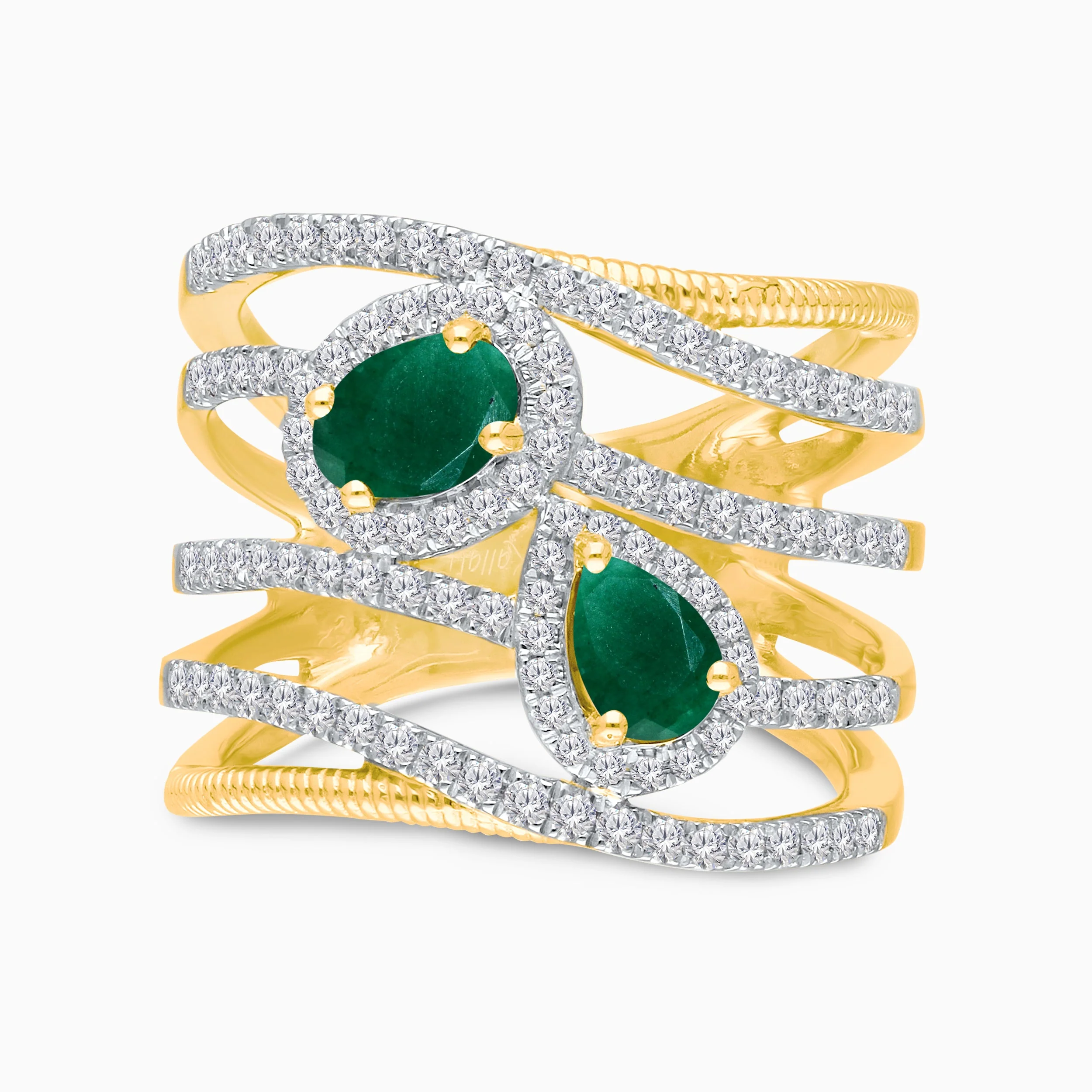 Ouroboros Emerald & Diamond Ring - Image 3