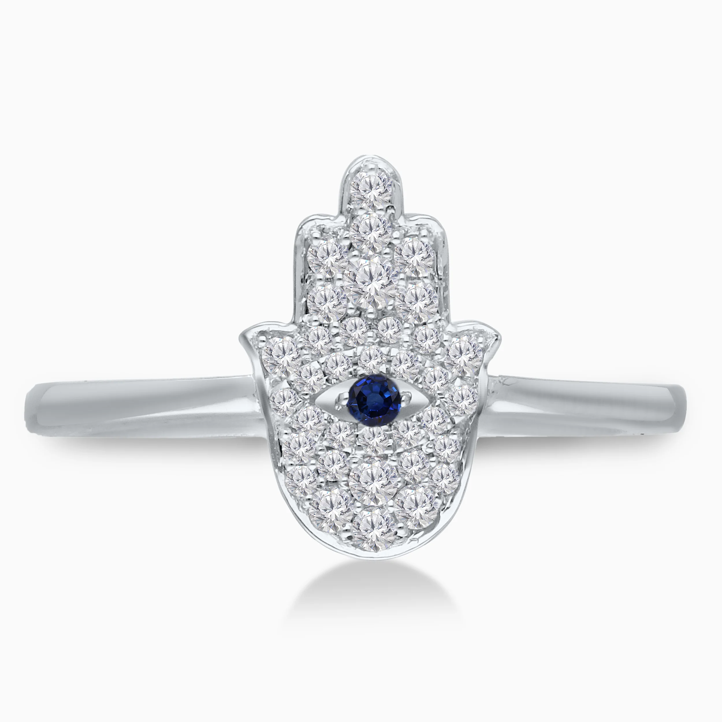 Pave Diamond Hamsa ring - Image 3