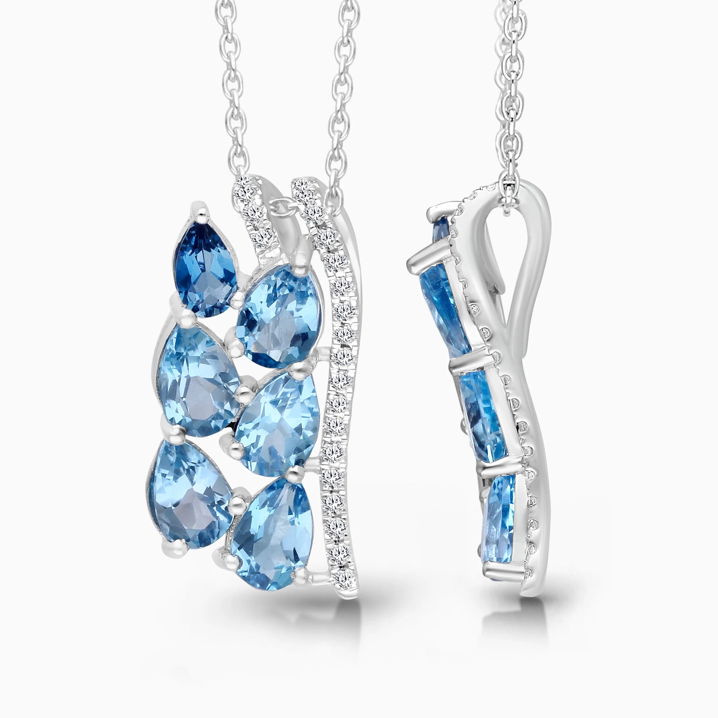 Waterfall Ombre Topaz Necklace - Image 3